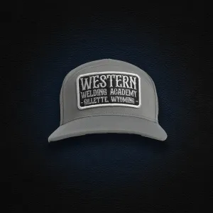 Gray WWA 7 Panel Hat with Square Patch
