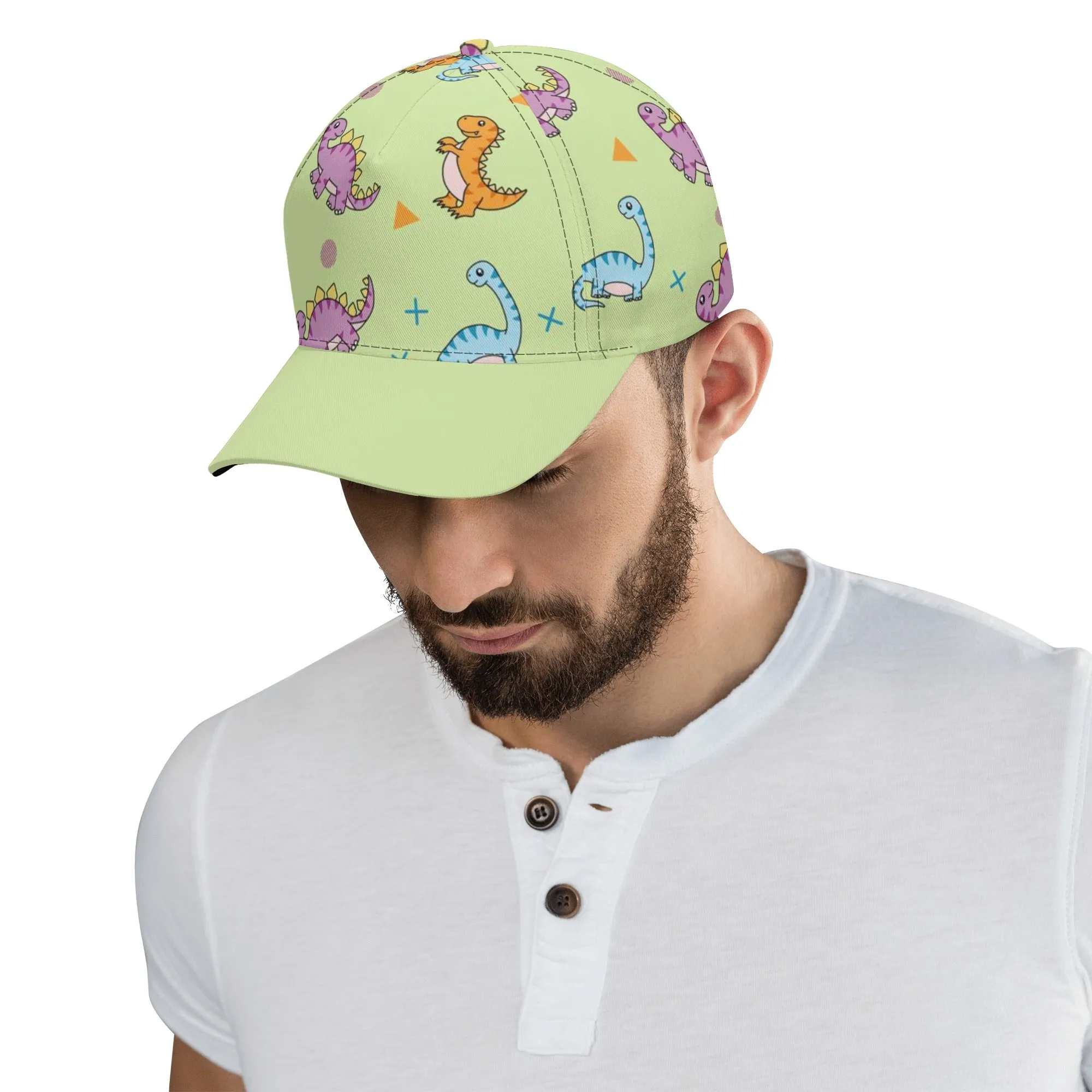 Green Dinos Baseball Cap