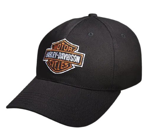 Harley-Davidson® Classic Bar & Shield Stretch Fit Cap, Black