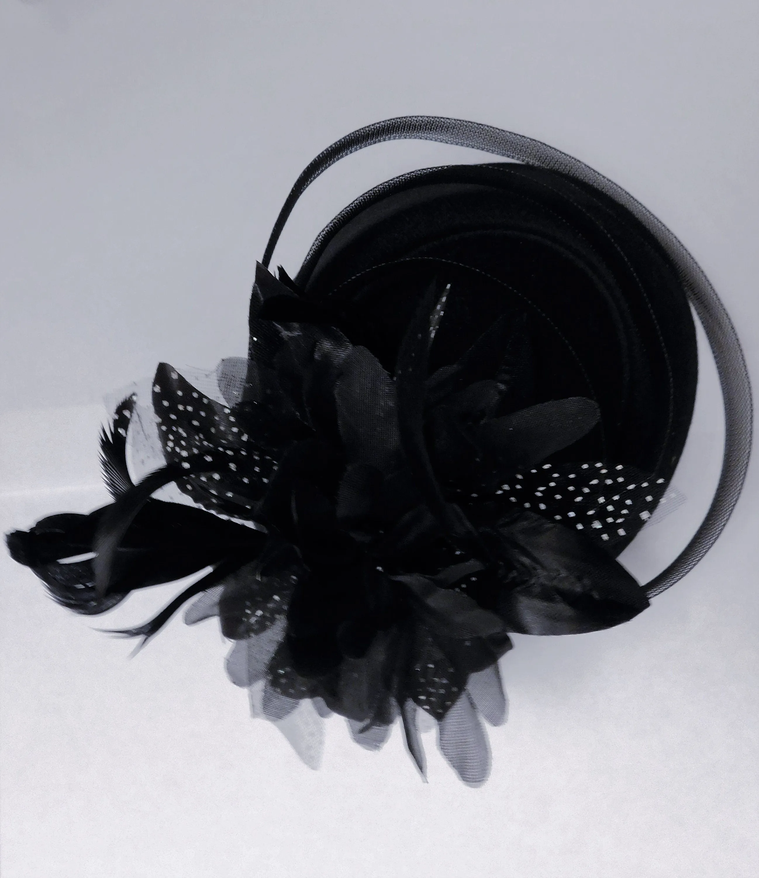 Hat Fascinator 40s 50s Hat  Black Feather fascinator Ascot hat, Cocktail , Ladies  Wedding Hatinator  Cocktail Party derby hat fascinator