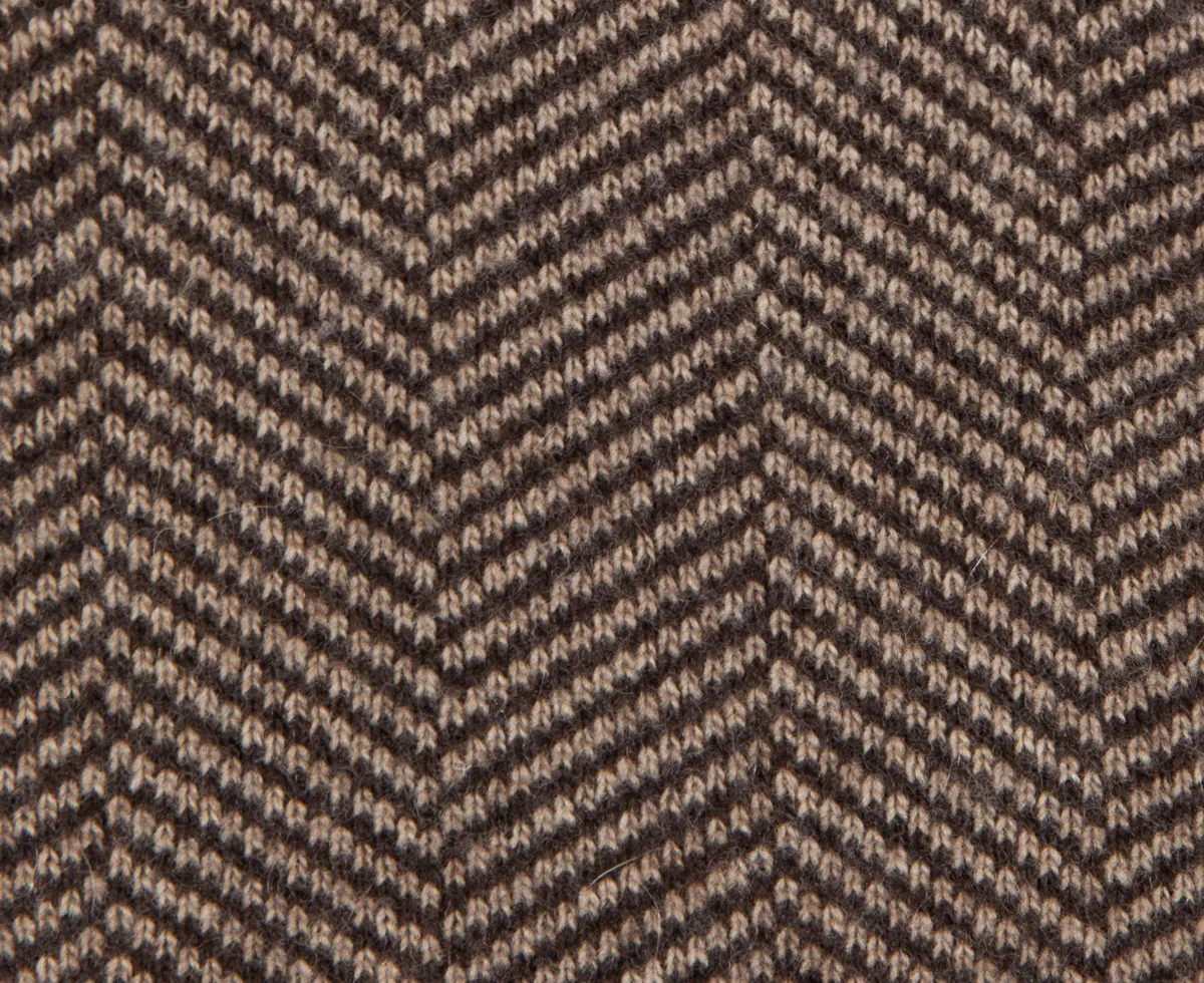Henry Cashmere Blend Queen-King Blanket - Chocolate Taupe