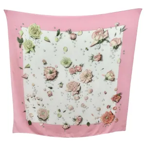 Hermes 1960s La Rosee Silk Shawl