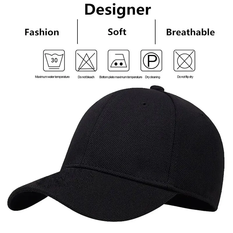 High Quality Baseball Cap Men Snapback Hats Caps Men  Fitted Closed Full Cap Women Gorras Bone Male Trucker Hat Casquette
