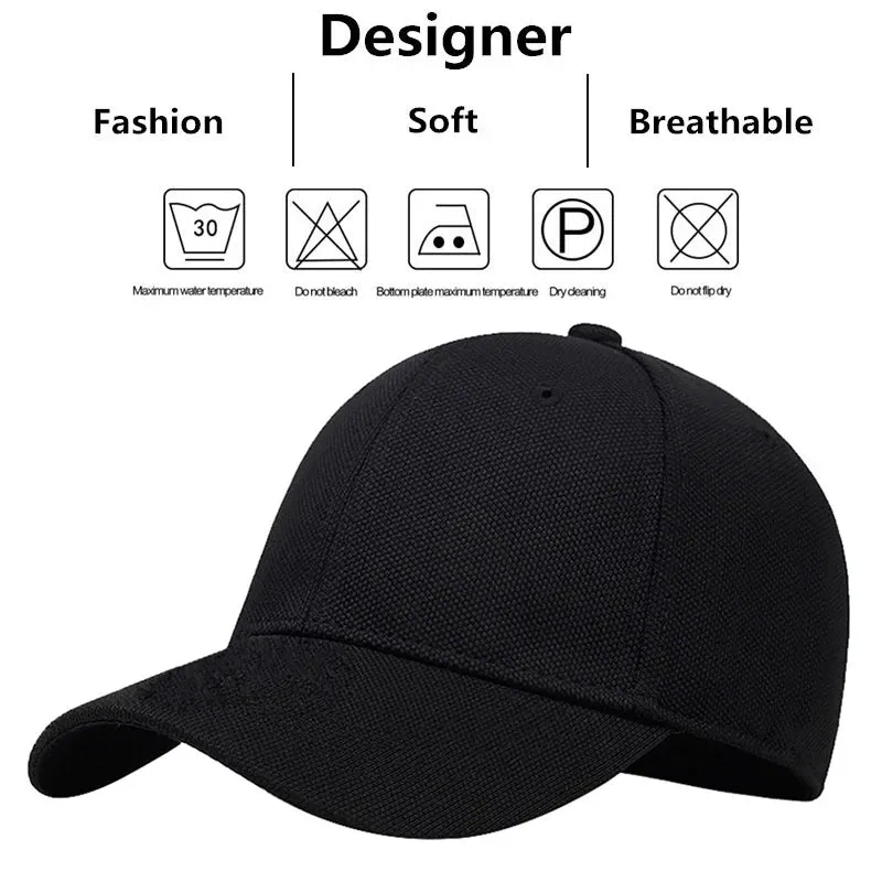 High Quality Baseball Cap Men Snapback Hats Caps Men  Fitted Closed Full Cap Women Gorras Bone Male Trucker Hat Casquette
