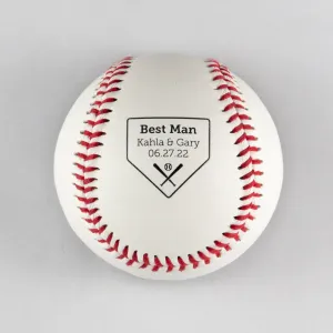 Home Plate Bridal Party Role & Couple Names, The Baseball Opener
