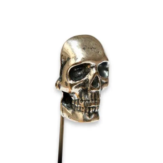 Human Skull Ascot Stick Pin