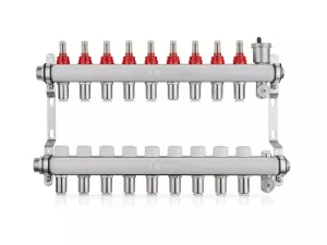 John Guest Speedfit 9 Port Manifold Stainless Steel (15mm Connections)