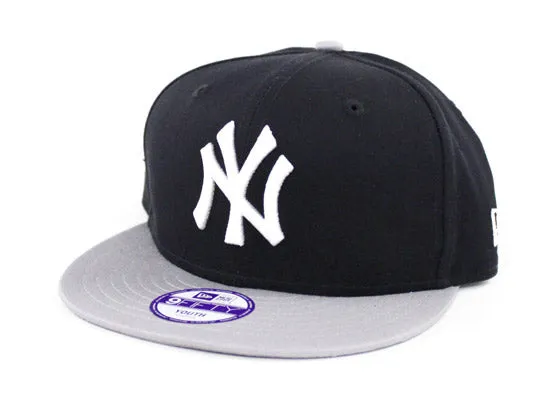 KIDS New York Yankees New Era 9Fifty Snapback Hat (Navy Gray)