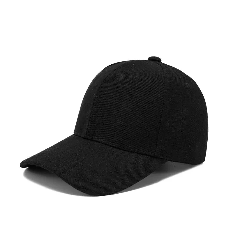 Kids Snapback Baseball Cap - Solid Color Sun Hat for Boys Girls Toddler, Adjustable Hip Hop Peaked Caps