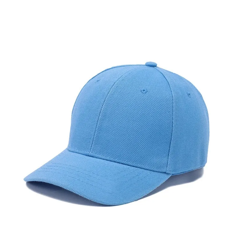 Kids Snapback Baseball Cap - Solid Color Sun Hat for Boys Girls Toddler, Adjustable Hip Hop Peaked Caps