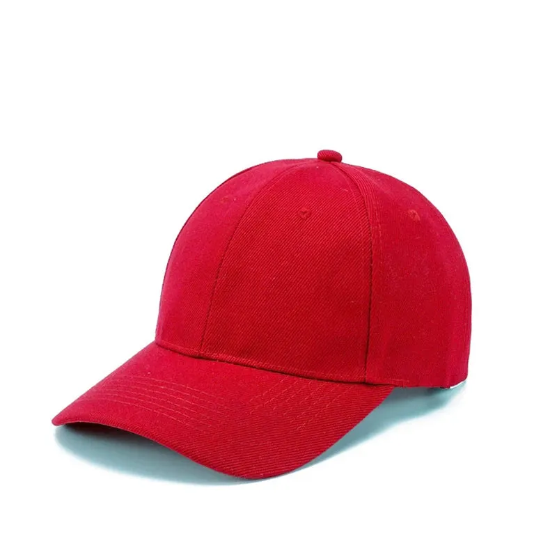 Kids Snapback Baseball Cap - Solid Color Sun Hat for Boys Girls Toddler, Adjustable Hip Hop Peaked Caps