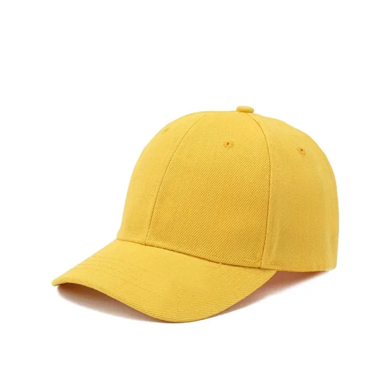 Kids Snapback Baseball Cap - Solid Color Sun Hat for Boys Girls Toddler, Adjustable Hip Hop Peaked Caps