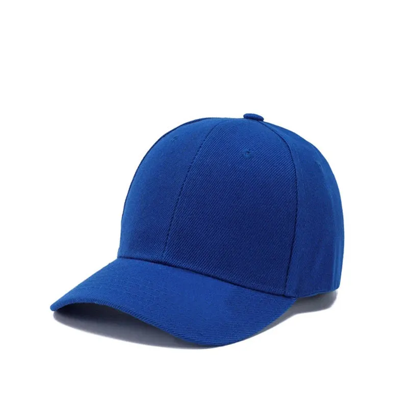 Kids Snapback Baseball Cap - Solid Color Sun Hat for Boys Girls Toddler, Adjustable Hip Hop Peaked Caps