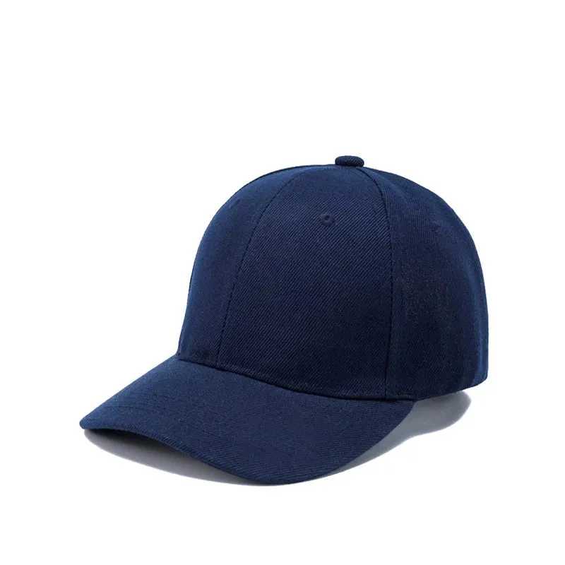 Kids Snapback Baseball Cap - Solid Color Sun Hat for Boys Girls Toddler, Adjustable Hip Hop Peaked Caps
