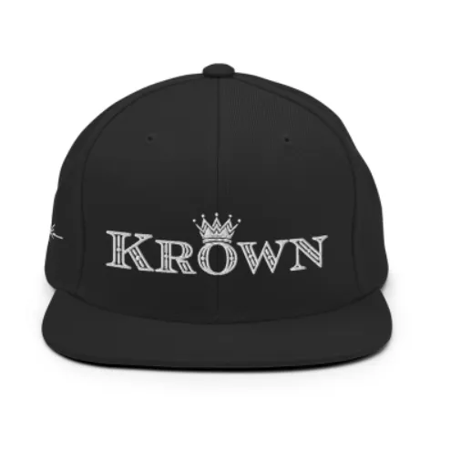 Krown Embroidered Baseball Cap Snapback