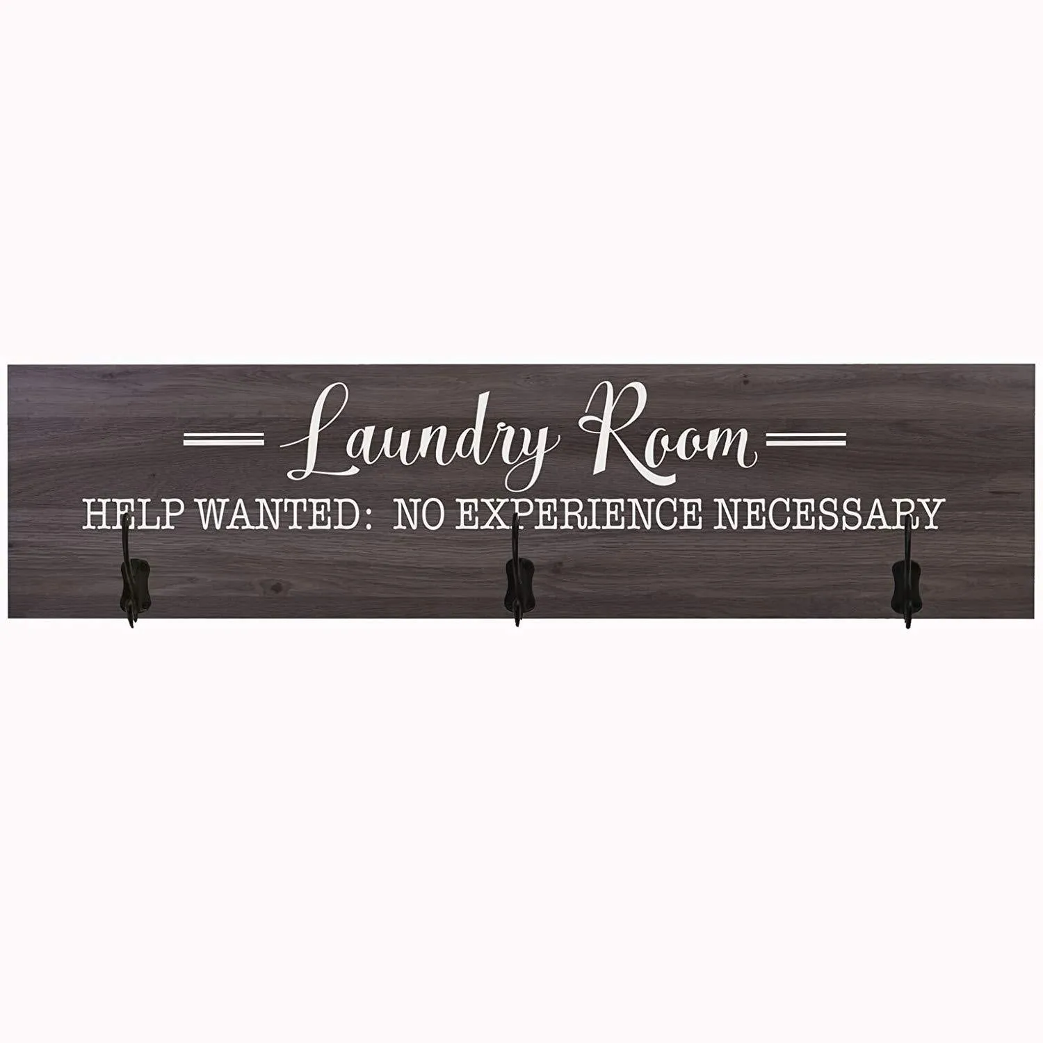 Laundry Room Help Wanted Coat Rack Wall Sign