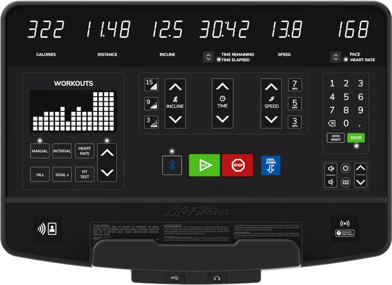 Life Fitness Club Series  Treadmill with SL Console