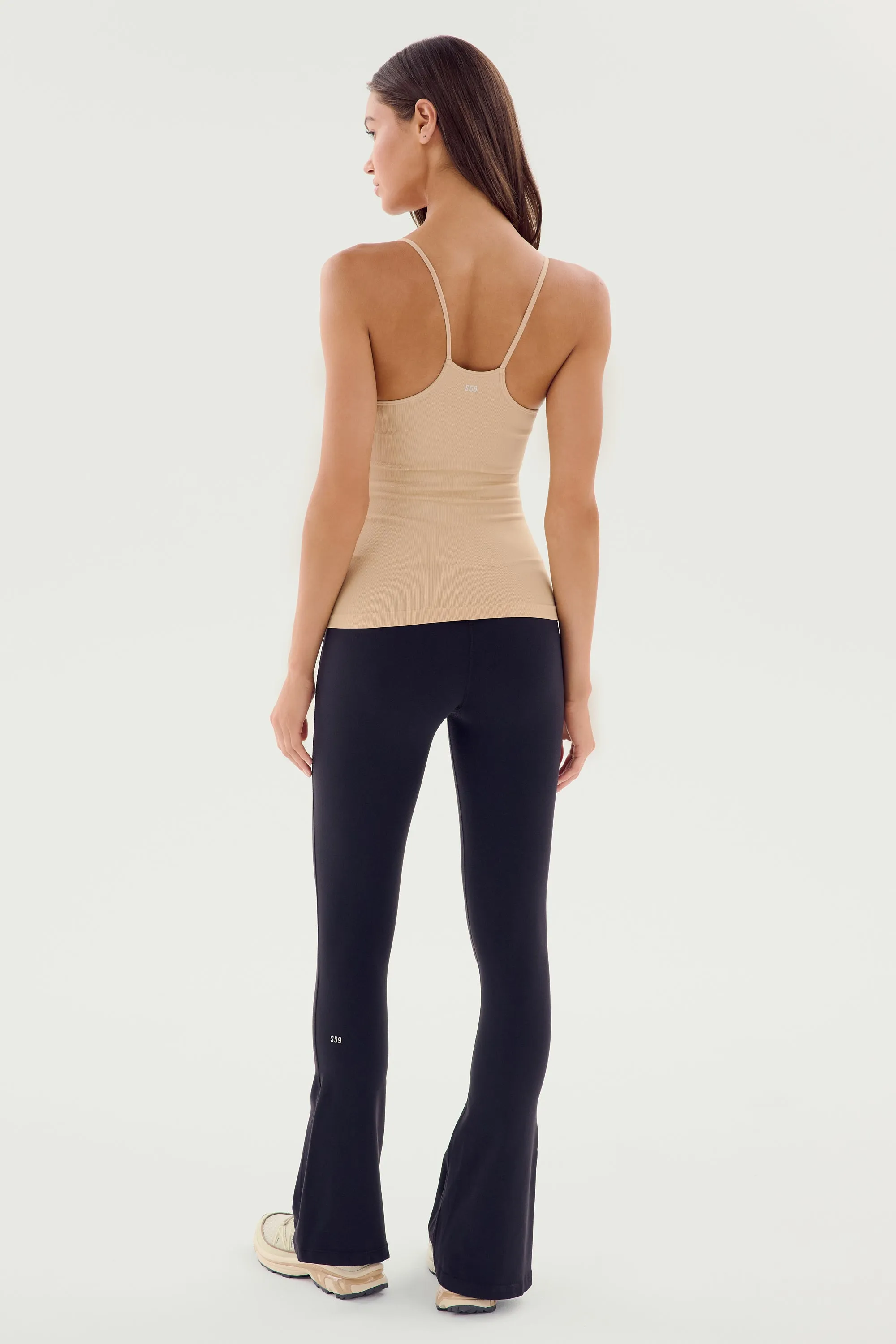 Loren Seamless Waist Length Tank - Nude