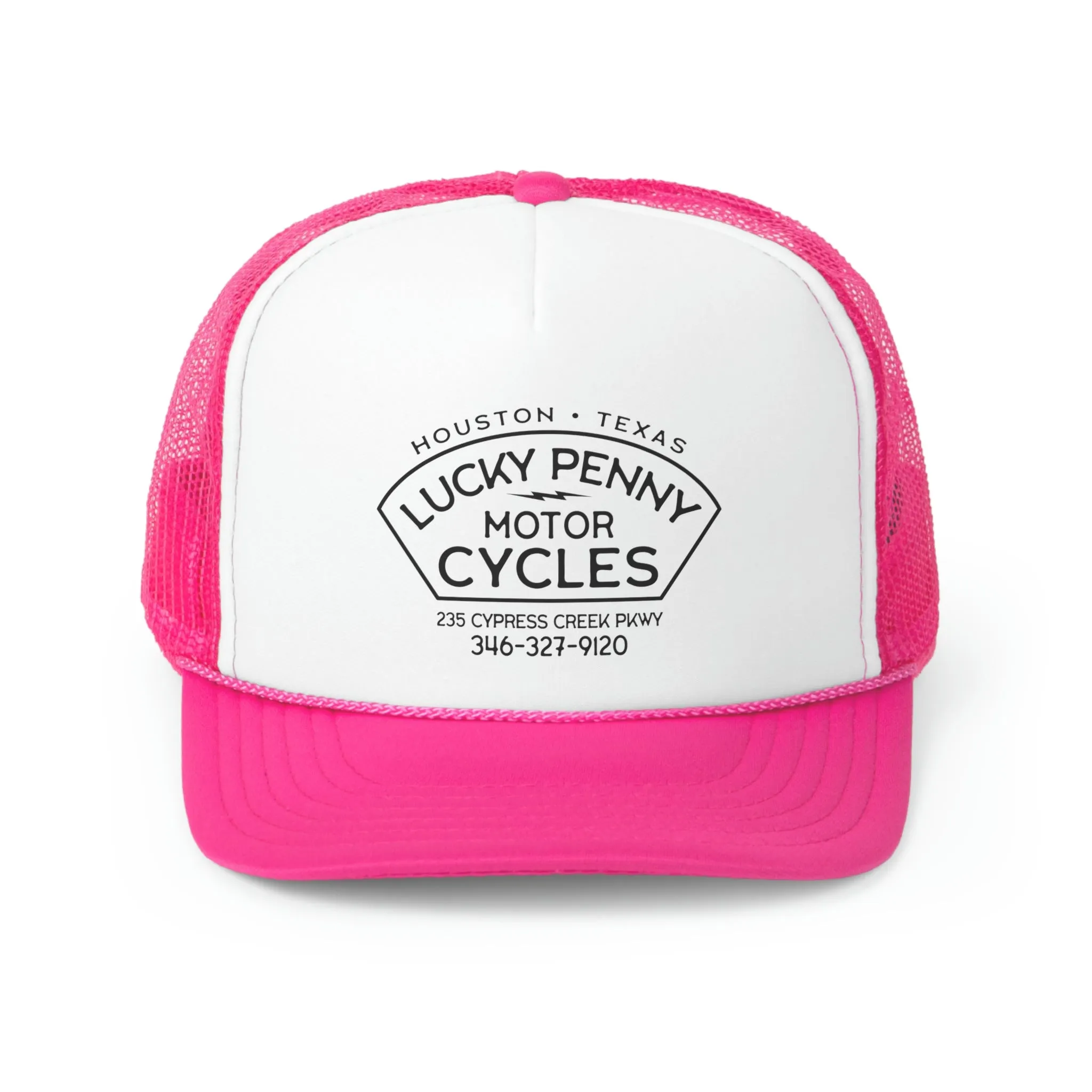Lucky Penny Cycles Houston Shield Trucker Cap