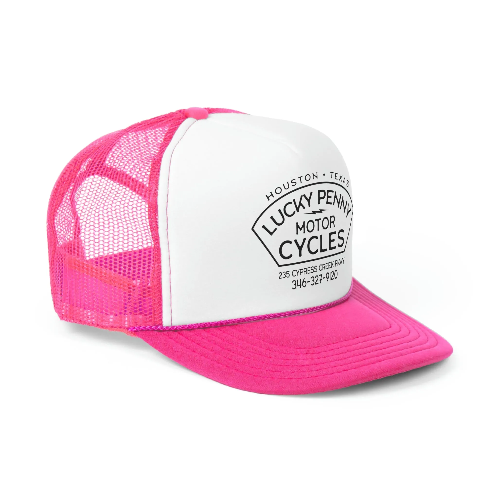 Lucky Penny Cycles Houston Shield Trucker Cap