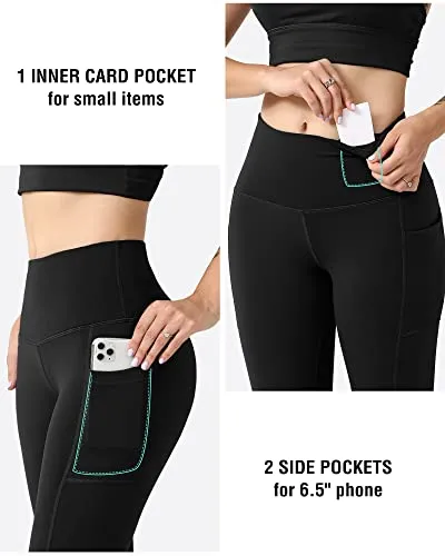 LZYVOO Women's Biker Shorts with Pockets, High Waist Workout Yoga Shorts for Women (12" Black-XL)