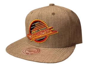 M&N Heritage Grey Hat - Vancouver Canucks Retro Skate