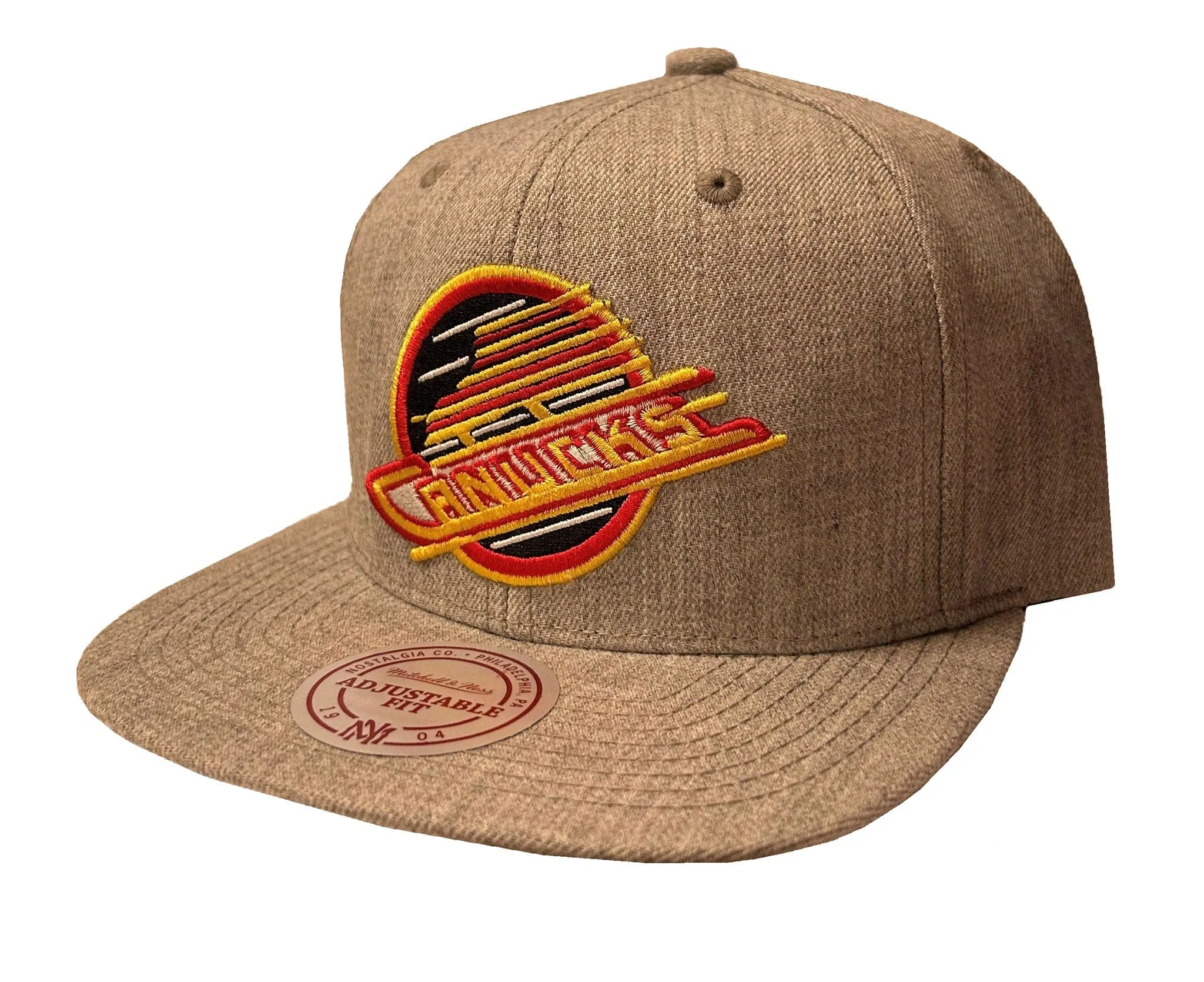 M&N Heritage Grey Hat - Vancouver Canucks Retro Skate