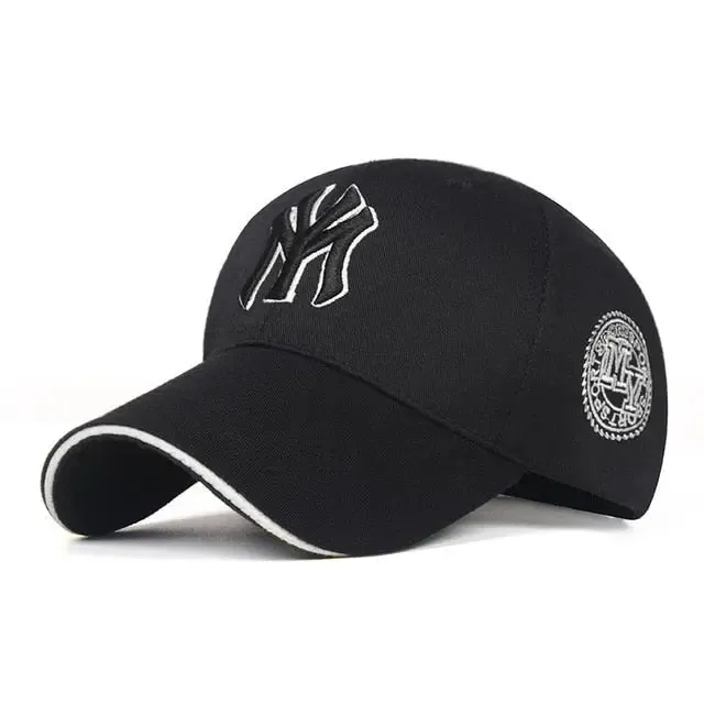 Men's Classic Baseball Caps with Three Dimensional Embroidery