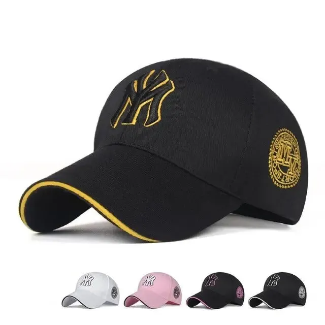 Men's Classic Baseball Caps with Three Dimensional Embroidery