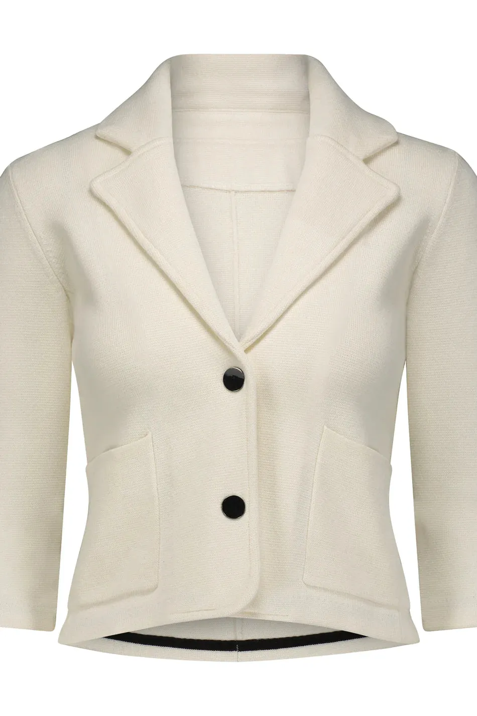 Minnie Rose - Cotton Blend Shrunken Blazer