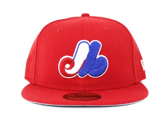 Montreal Expos New Era 59Fifty Fitted Hat (Red Gray Under Brim)