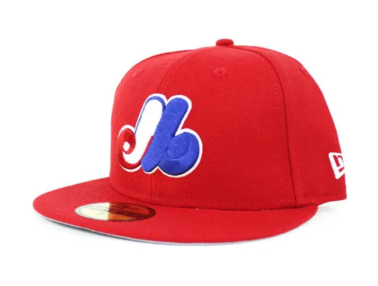 Montreal Expos New Era 59Fifty Fitted Hat (Red Gray Under Brim)