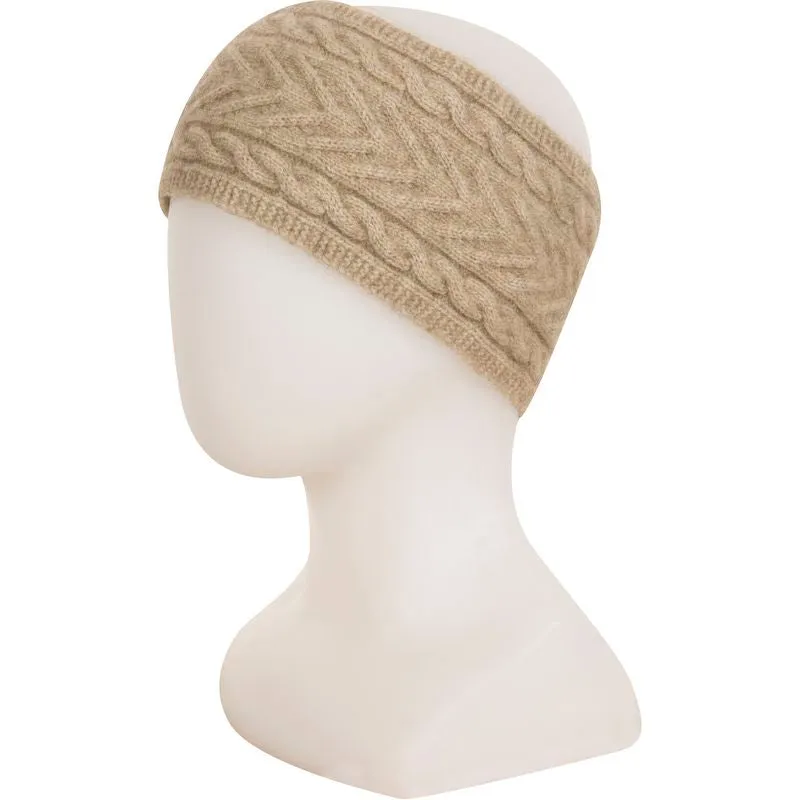 Native World Possum Super Fine Merino Cable Head Band