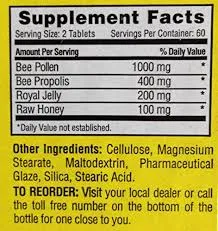Nature Cure All Natural Bee Caps - 120CT Bottle