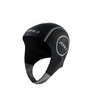 NEOPRENE SWIM CAP - BLACK/REFLECTIVE SILVER