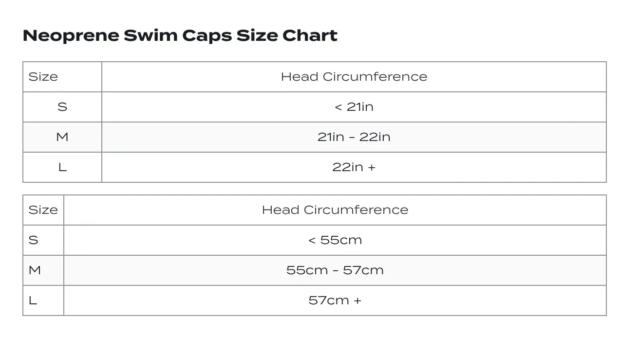 NEOPRENE SWIM CAP - BLACK/REFLECTIVE SILVER