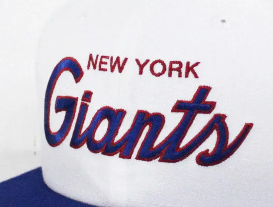 New York Giants New Era 9Fifty Snapback Hat (White Green Under Brim)
