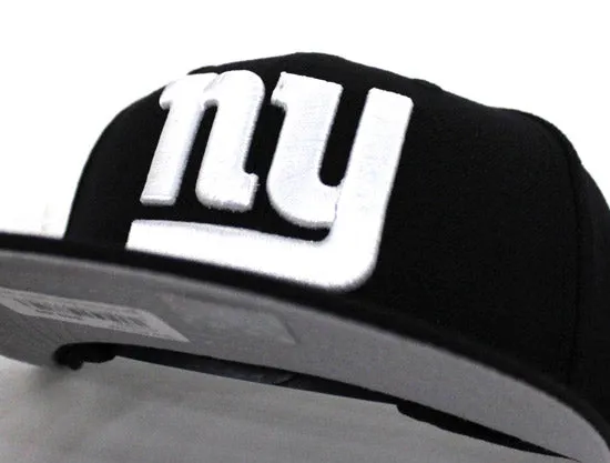 New York Giants New Era 9Fifty Snapback Hats (Navy Blue Gray Under Brim)