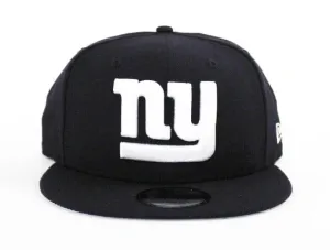 New York Giants New Era 9Fifty Snapback Hats (Navy Blue Gray Under Brim)