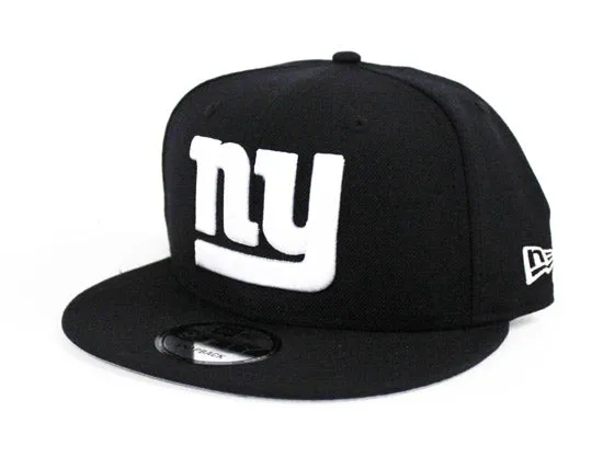 New York Giants New Era 9Fifty Snapback Hats (Navy Blue Gray Under Brim)