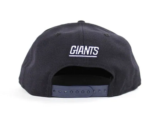 New York Giants New Era 9Fifty Snapback Hats (Navy Blue Gray Under Brim)