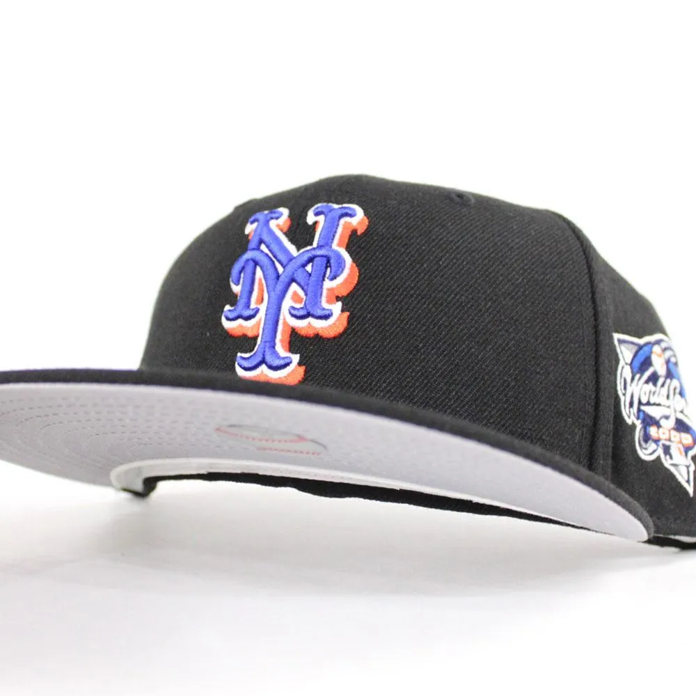 New York Mets 2000 World Series New Era 59Fifty Fitted Hat (Black Road Gray Under Brim)