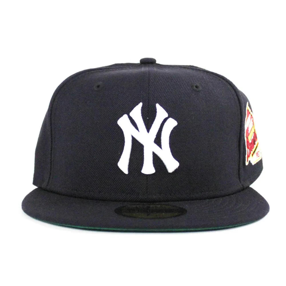 New York Yankees 1957 World Series 59Fifty New Era Fitted Hat (Navy Green Under Brim)