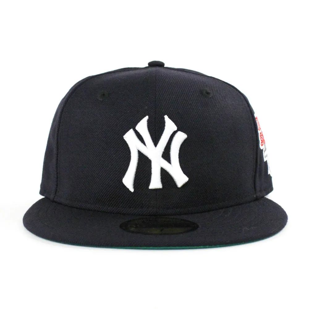 New York Yankees 1976 World Series 59Fifty New Era Fitted Hat (Navy Green Under Brim)