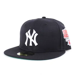 New York Yankees 1976 World Series 59Fifty New Era Fitted Hat (Navy Green Under Brim)