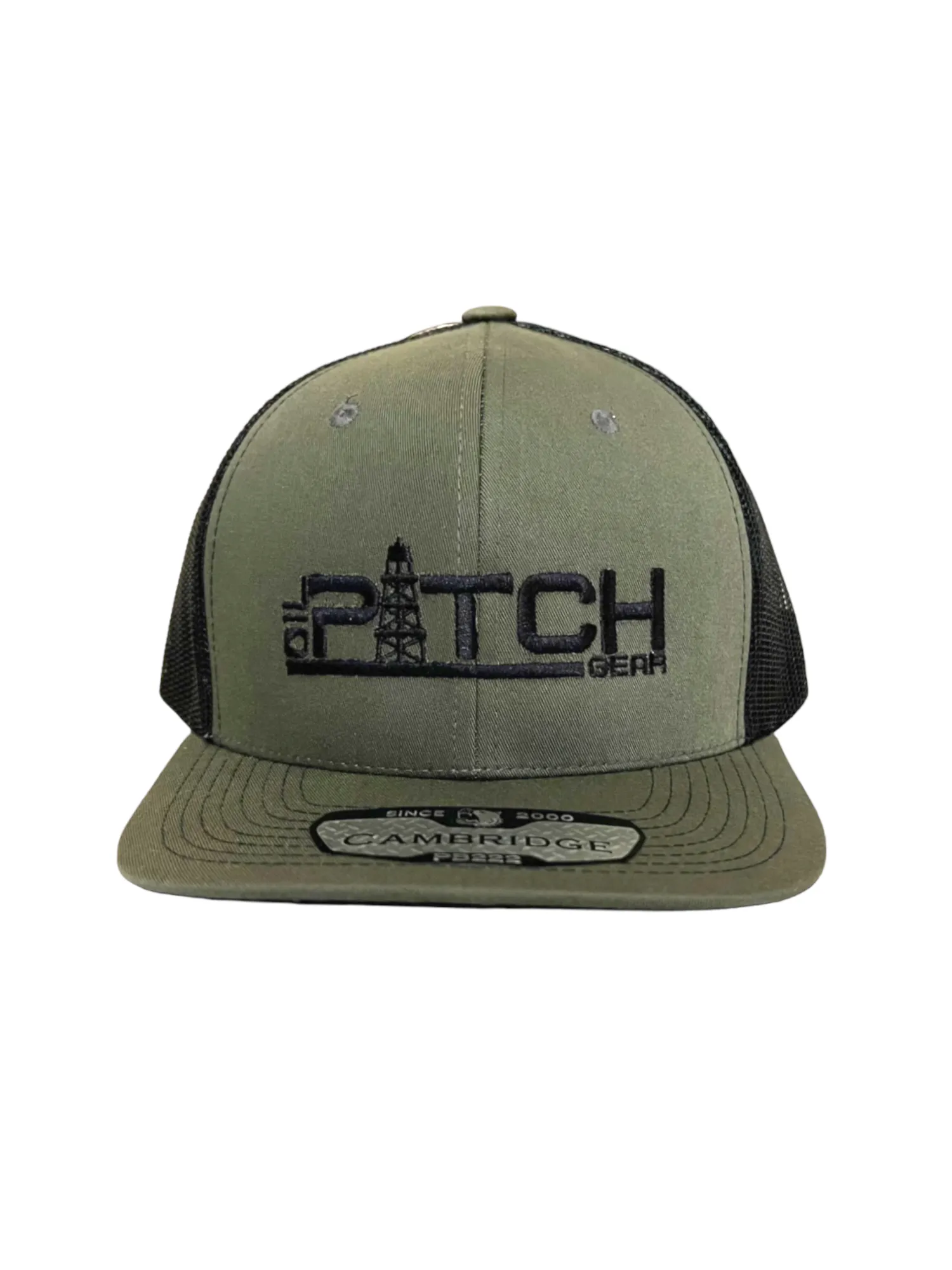 OPG CAP LG1 - ARMY GREEN CAP - BLACK MESH BLACK LOGO