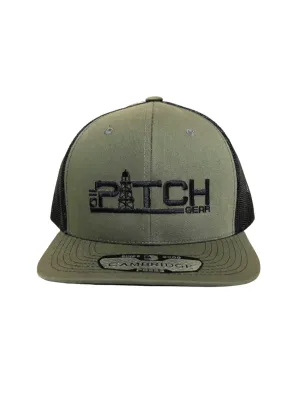 OPG CAP LG1 - ARMY GREEN CAP - BLACK MESH BLACK LOGO