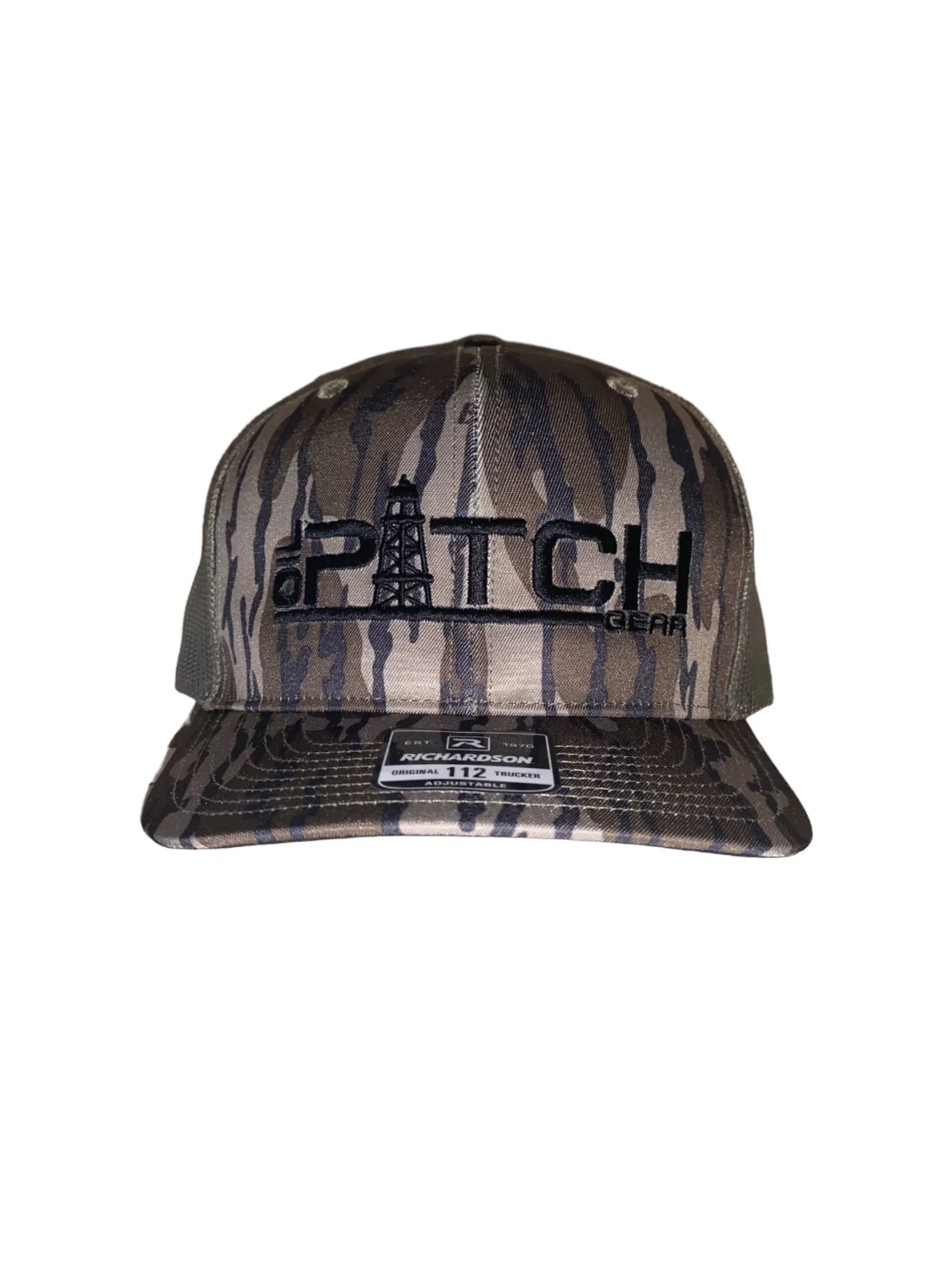 OPG CAP LG1 -  OLIVE CAMO CAP OLIVE MESH WITH BLACK LOGO