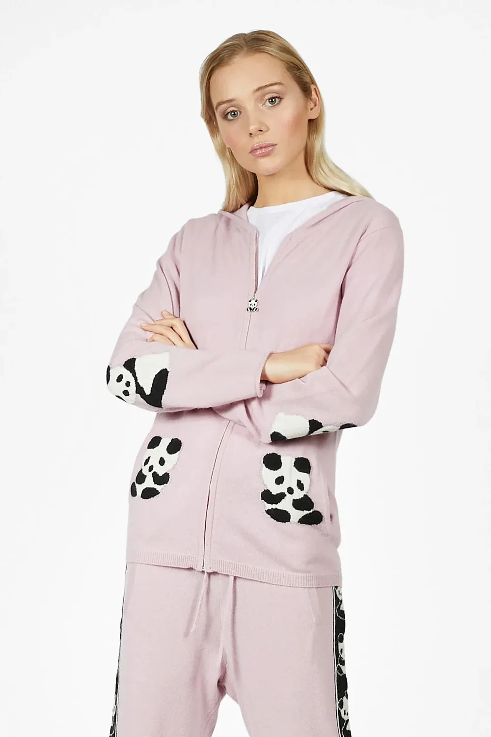 Panda Cashmere Pink Hoodie   Pants (Bundle)