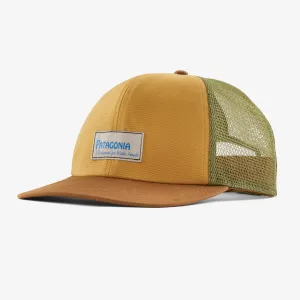Patagonia Relaxed Trucker Hat - Water People Label:Pufferfish Gold